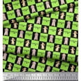 thumbnail image 3 of Soimoi Velvet Fabric Text & Bunny Animal Print Sewing Fabric Yard 58 Inch Wide, 3 of 3