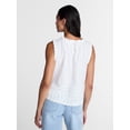 thumbnail image 4 of Time and Tru Women's Flowy Lace Inset Tank , Sizes XS-XXXL, 4 of 6