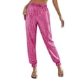 thumbnail image 4 of Summer Pants for Women Casual Cotton Linen Wide Leg Pants Pockets High Waisted Trousers Womens Pants Casual & Wide Leg, 4 of 4