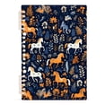 thumbnail image 2 of Horses Leaves Ring Binder Notebook Journey Note Diary College Ruled Spiral Notebook Study Loose Leaf Paper A5 60 Pages, 2 of 8