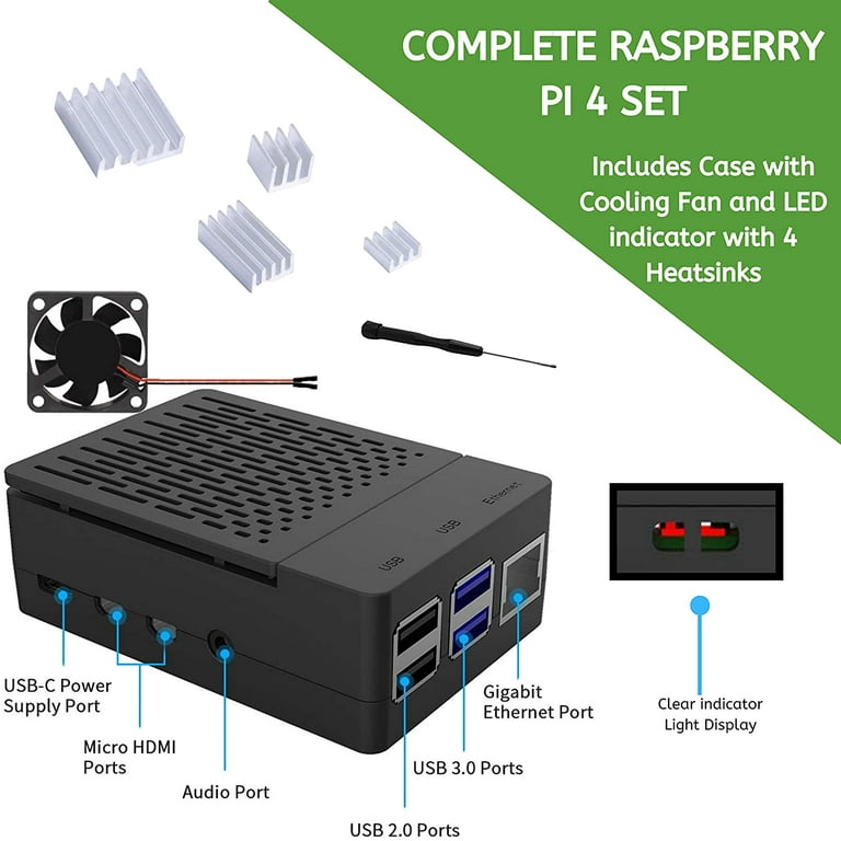 NEEGO Raspberry Pi 4 4GB Kit - Single Board Computer with