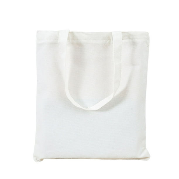 Bolsas de compras de algodón, bolsa de tela blanca de 40x35 cm