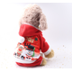 thumbnail image 5 of Perro Gato Sudadera Con Capucha Otoño Invierno Cálido Navidad Abrigo Para Mascotas Ropa De Algodón Para Perros Con Botón Mono Para Perros Al Aire Libre Para Perros Pequeños 2 Piezas (L) Rojo Verde, 5 of 5