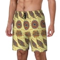 thumbnail image 2 of Uemuo Bohemia Pattern Mens Swim Trunks Quick Dry Board Shorts with Mesh Lining, Stretch Beach Shorts Quick Dry No-Chafing Board Shorts-X-Large, 2 of 9