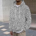 thumbnail image 2 of SJLDQY Hoodies for Men Casual Leopard Graphic Hooded Sweatshirts Long Sleeve Loose Fit Hoodie Fall Winter Soft Pullover Tops with Drawstring, 2 of 4