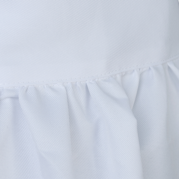 Toptie 2 Pack Maid White Long Half Aprons, Christmas Waist Apron for Party, Great for Cooking Baking-White-Adult Medium