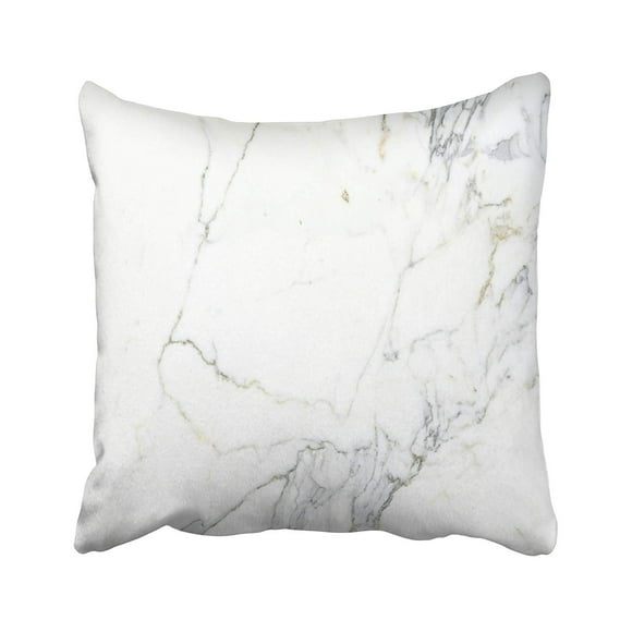 EREHome Beige Floor Carrara Marble White Stone Bianco Venatino Brown Spain Bathroom Detail Pillow Case Pillow Cover 16x16 inch Throw Pillow Covers