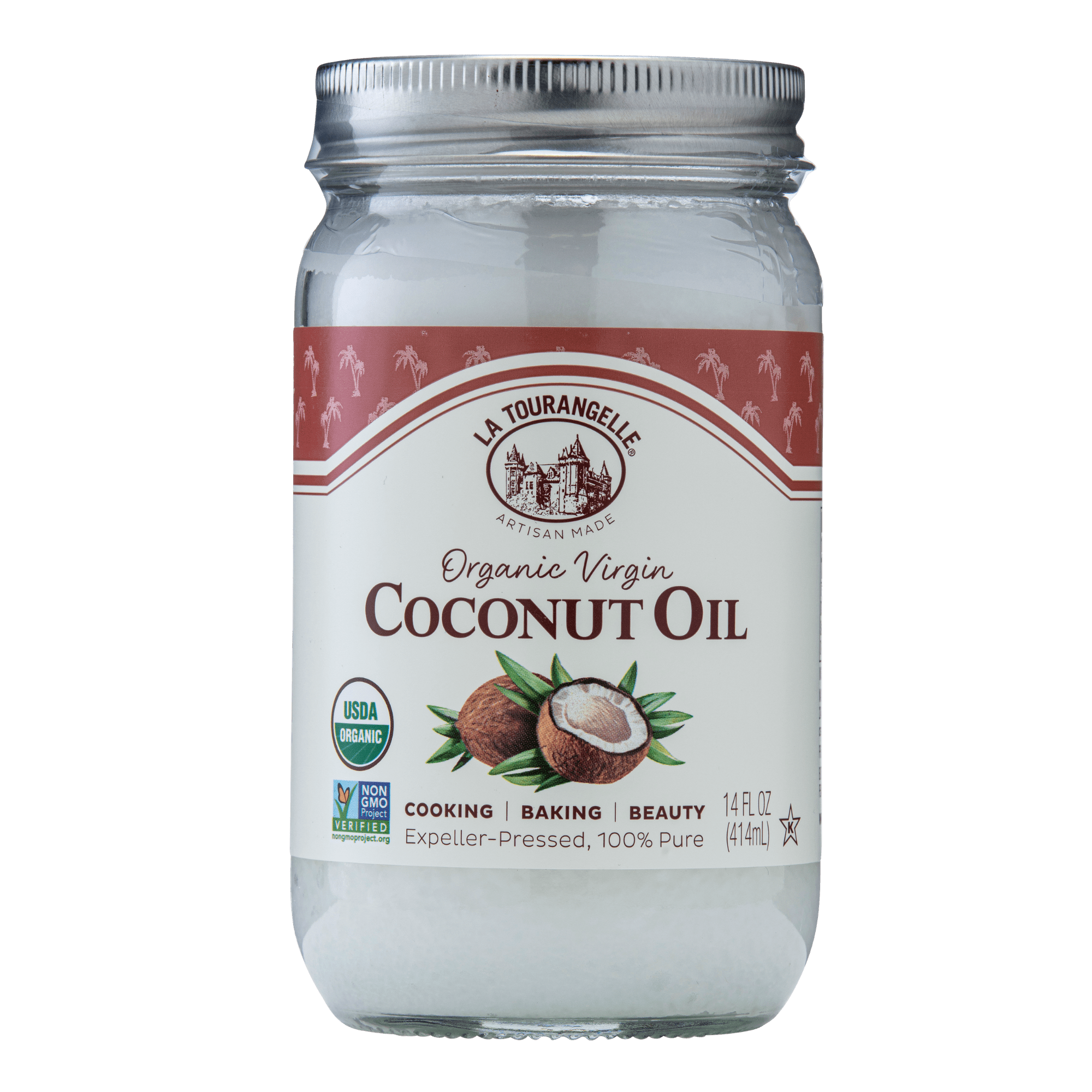 La Tourangelle, Organic Virgin Unrefined Coconut Oil, 30 fl oz (887 ml)