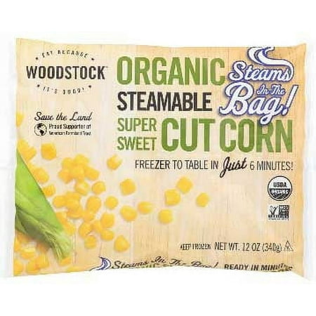 Woodstock Farms Organic Steamable Cut Corn 12 Ounce — 12 per case.
