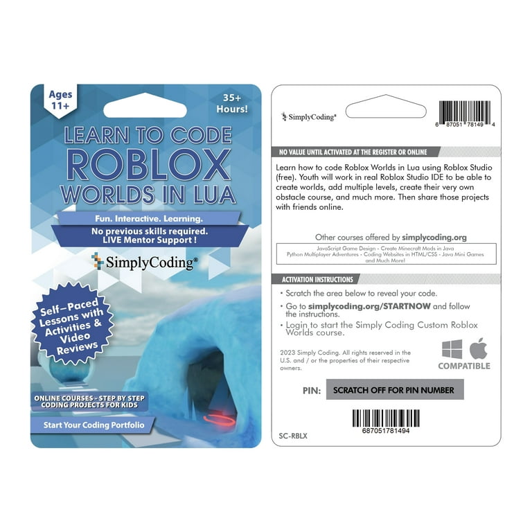 Roblox online courses