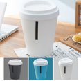 thumbnail image 2 of Trash Bin Mini Plastic Creative Trash Can Garbage Can with Lid for Desk, 2 of 3