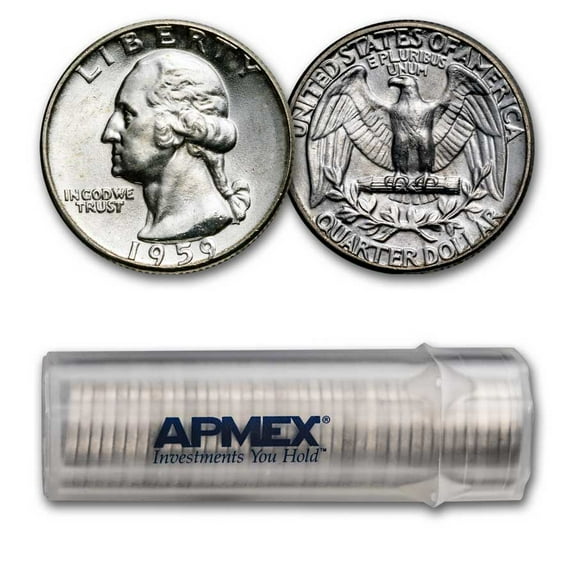 1959 Washington Quarter 40-Coin Roll BU