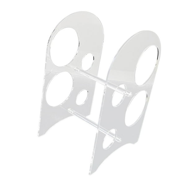 Botellero de acrílico decorativo para encimera, ideal para despensa y cocina. Transparente