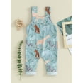 thumbnail image 5 of Musuos Infant Baby Spring Overalls 6 12 18 24Months Cartoon Animal Print Sleeveless Square Neck Romper Cute Jumpsuit for Boys Girls, 5 of 10