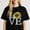 Black-2, variant on Sunflower and Ribbon Printing T Shirt Graves Disease Awareness Tee