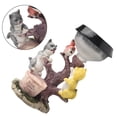 thumbnail image 2 of Outdoor Garden Dwarf Statue-resin Statue Lighting Rabbit Squirrel Solar Led Light Welcome Sign Gnome Yard Lawn Large Figurine, 2 of 12