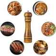 thumbnail image 4 of kitwin Pepper Mill Wood Pepper Grinder Adjustable Oak Wood Salt and Pepper Grinder Refillable Ceramic Grinding Mechanism Sealed Salt Mill Spice Jar 5/8/10in for Kitchen Camping Picnic BBQ, 4 of 11