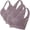 #0167-Gray, variant on Women's Solid Color Wirefree Sports Bras Multipack, Lightly Lined Pullover Design, Stretchy Comfort Fit with Removable Inserts, Versatile Activewear for Yoga Low Impact Gift