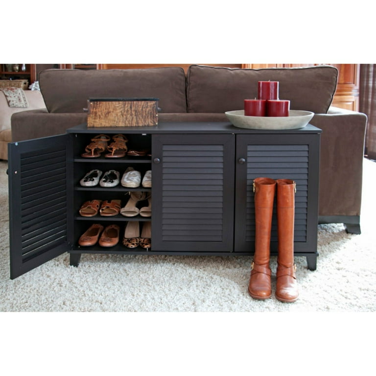 Baxton Studio Warren Espresso Shoe Cabinet