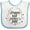 White and Blue, variant on Inktastic Happy 1st Mothers Day Girls Girls Baby Bib