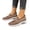 49# Coffee, variant on Womens Slip On Wedge Sneakers, Breathable Knit Mesh Air Cushion Platform Walking Shoes, Casual Loafers