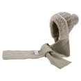 thumbnail image 4 of Uobin Winter Thermal Scarf Hat Lined Knitted Ear For Outdoor Activities Cold Weather, 4 of 4