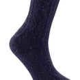 thumbnail image 2 of Lian LifeStyle Big Girl's 6 Pair's Exceptional High Crew Wool Socks Non Slip, Cozy and Cool HR1412 Size 6-9 (Purple), 2 of 4