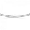 thumbnail image 2 of Pave Set Curved Round Diamond Bar Necklace 14k White Gold 0.25ct, 2 of 2