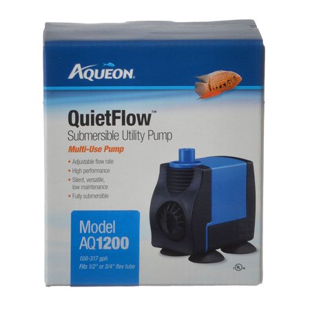 AQ1200 (317 GPH) Aqueon QuietFlow Submersible Utility Pump