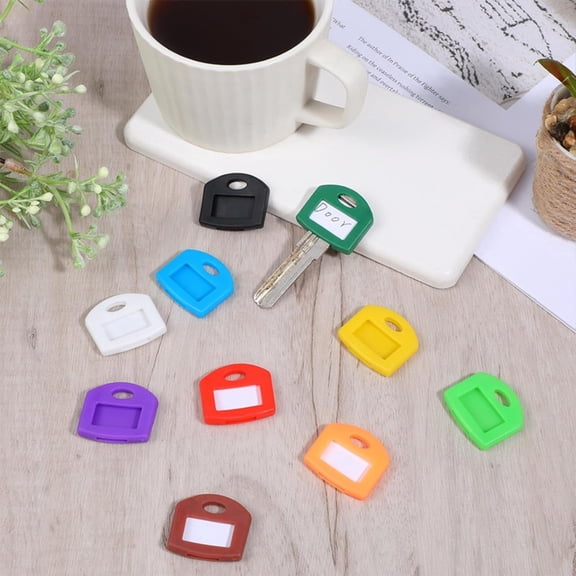 30 Pack Colored Silicone Key Covers, Key Identifiers for Easy House Key Organization