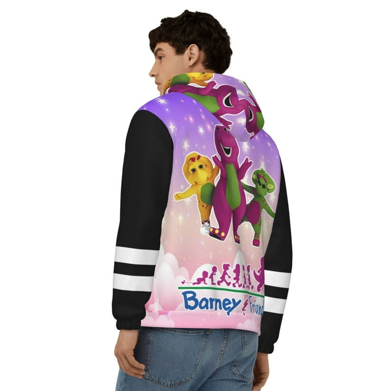 Unisex Barney And Friends Zip Up Hoodie Graphic Hooded Sweatshirt