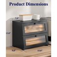 thumbnail image 2 of Kitsure Bread Box - Wooden Bread Box for Kitchen, 2 of 3