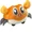 Orange, variant on Children's Fun Double Return Force Left and Right Shake Simulation Crab Toy Baby Running Bubble Simulation Crab Crab Crawling