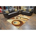thumbnail image 3 of Premium 3D Hand Carved Modern 8X10 8X11 Rug Contemporary 1504 Brown Chocolate, 3 of 10