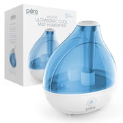 Pure Enrichment MistAire Ultrasonic Cool Mist Humidifier - Quiet Air Humidifier That Lasts Up To 25 Hours, 360° Rotation Nozzle, Auto Shut-Off, Night Light