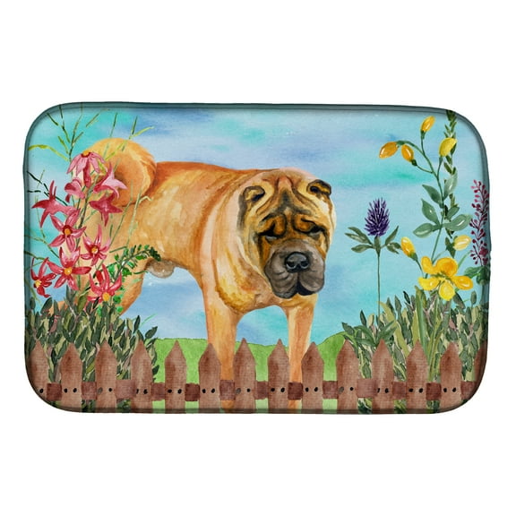 Shar Pei Spring Dish Drying Mat