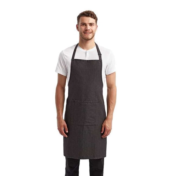 Artisan Collection by Reprime RP154 Unisex 'Colours' Sustainable Pocket Bib Apron (2 PACK)