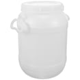 thumbnail image 1 of UPOUART White Plastic Kitchen Compost Bin with Lid for Easy Use and in Kitchen 4.5 Gallons, 1 of 8