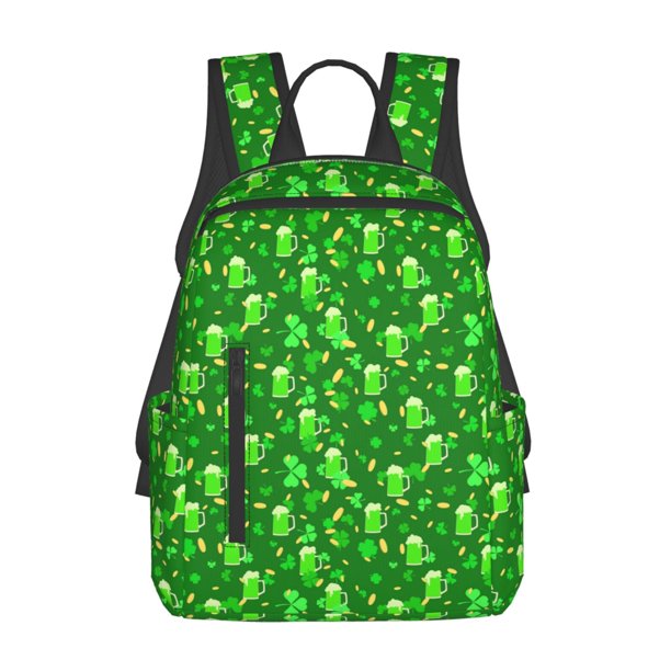 Fotbe St Patrick's Day2 Mochila Ligera para Hombres y Mujeres - Duradera y Resistente al Agua, Ideal para Escuela, Trabajo, Viajes y Uso Diario