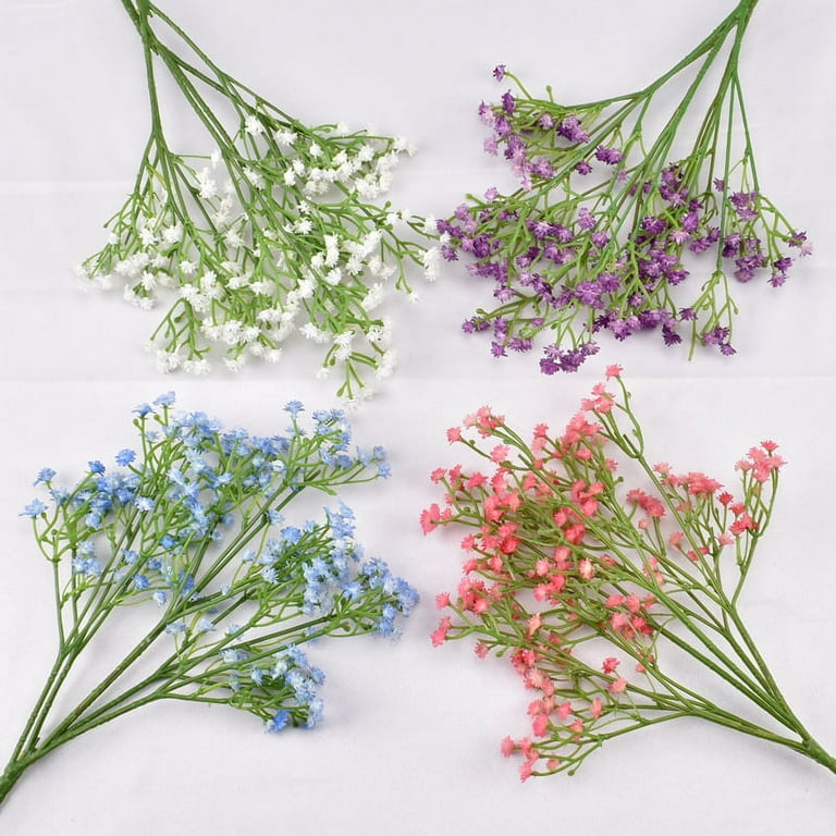12 Pcs Artificial Baby Breath Flowers Gypsophila Bouquets for