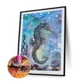 thumbnail image 2 of Cuadros Decorativos Kits de pintura de diamantes 5D DIY Hippocampus Full Square Drill Mosaic (30x40CM) Likrtyny embutido en tela, 2 of 9