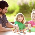 thumbnail image 3 of Miangastore 1 Set Mini Furniture Compact Mini Dining Table For Lightweight Present, 3 of 9
