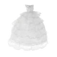 thumbnail image 3 of Vestido de novia, modelo de muñeca, joyería, juego de simulación, figura a escala 1/6, vestido de novia Plata blanca, 3 of 9