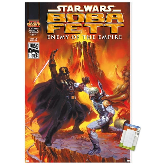 Star Wars: Saga - Boba Fett - Enemy Wall Poster, 14.725" x 22.375"