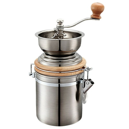 

Coffee Grinder with Airtight Canister Adjustable Setting Hand Coffee Bean Mill Tool for Espresso Pour Over Coffee