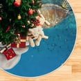 thumbnail image 5 of FMSHPON DolphinTurtle Xmas Christmas Tree Skirt Stand Mat for Holiday Party Decoration Indoor Outdoor 36 inches, 5 of 6