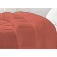 thumbnail image 6 of 3 Piece Luxury U Shape Pattern Comforter By D.N.G. BEDDINGS Set Premium Super Soft, 1000 Thread Count 100% Egyptian Cotton Oversized Super King Size Brick Red Color, 6 of 9