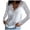 White, variant on Vedolay Long Sleeve T-Shirt for Women Female Sweatshirt Workout Tunics Tops Blouses Black,M