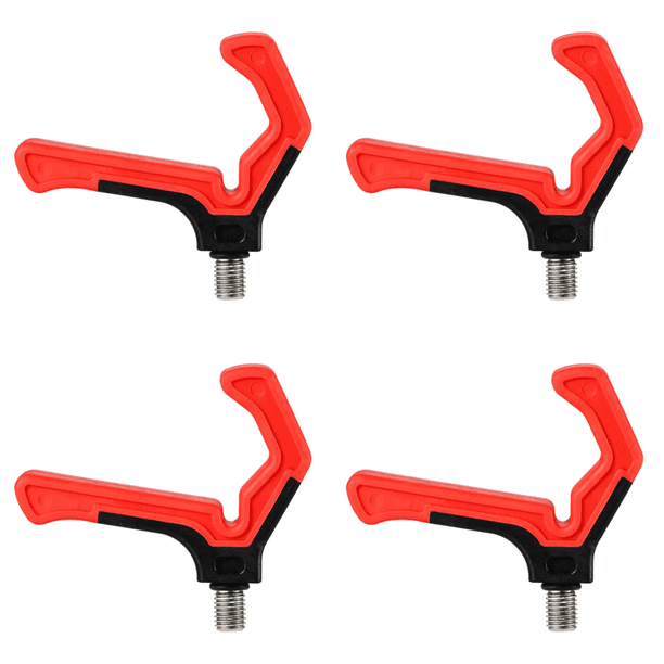 Soporte para Caña Pescar Cabezal en Forma V Kayak Pesca Barco () Rojo