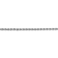 thumbnail image 3 of 14k White Gold 2.75mm Solid Diamond Cut Rope Chain w/ Lobster Clasp 20", 3 of 5